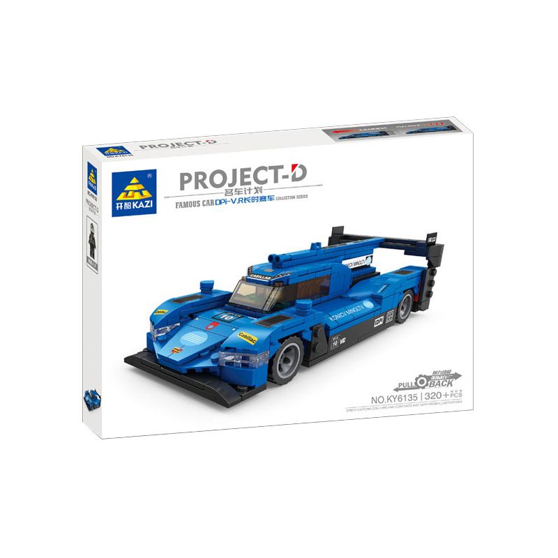 Kazi KY6135 6135 non  XE ĐUA ĐƯỜNG DÀI CADILLAC DPI-V.R bộ đồ chơi xếp lắp ráp ghép mô hình Speed Champions Racing Cars Đua Xe Công Thức 320 khối