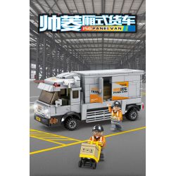 Kazi KY98270 98270 non  XE TẢI SHUAILING bộ đồ chơi xếp lắp ráp ghép mô hình City Thành Phố 285 khối