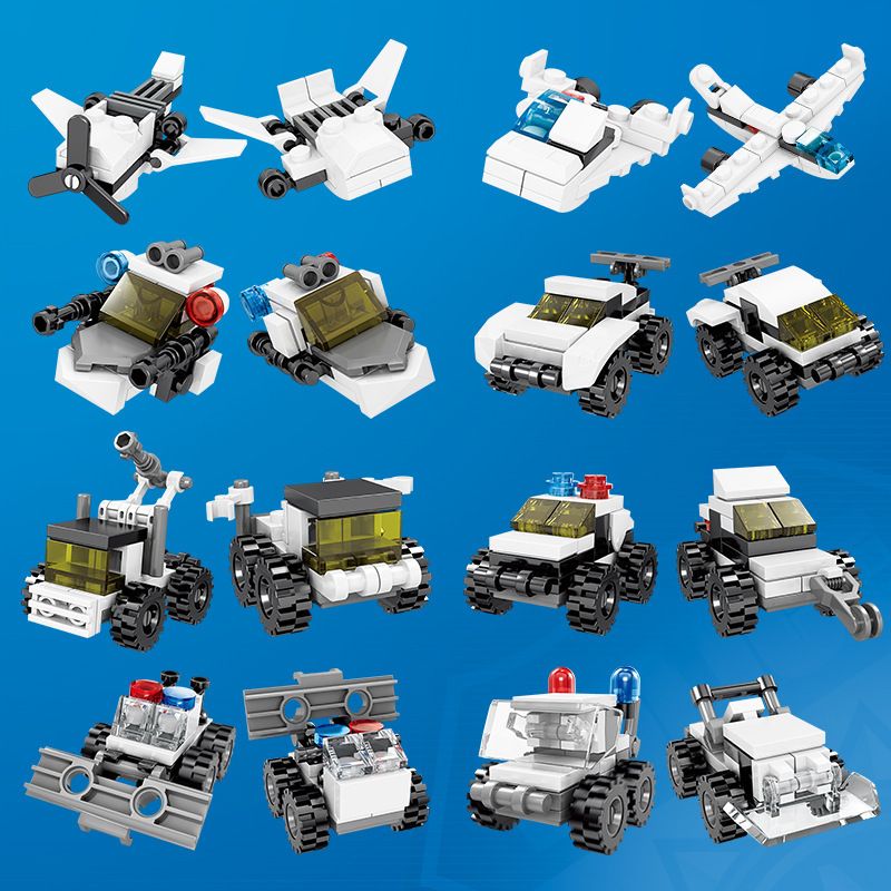 Kazi KY67263 67263 non  CÔNG AN THÀNH PHỐ 10 MÔ HÌNH bộ đồ chơi xếp lắp ráp ghép mô hình Gun Súng