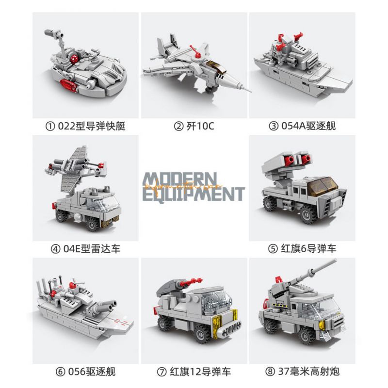 Kazi KY84144 84144 non  TRANG BỊ HIỆN ĐẠI THIẾT GIÁP HẠM BISMARCK 8 TỔ HỢP bộ đồ chơi xếp lắp ráp ghép mô hình Military Army INFORMATION WARFARE Quân Sự Bộ Đội 1469 khối