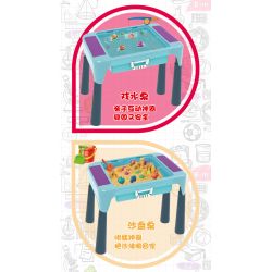 Kazi KY019A 019A non  BÀN HỌC bộ đồ chơi xếp lắp ráp ghép mô hình Storage LEARNING DESK