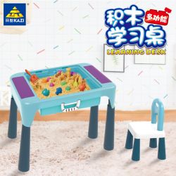 Kazi KY019A 019A non  BÀN HỌC bộ đồ chơi xếp lắp ráp ghép mô hình Storage LEARNING DESK