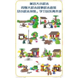 Kazi KY019A 019A non  BÀN HỌC bộ đồ chơi xếp lắp ráp ghép mô hình Storage LEARNING DESK