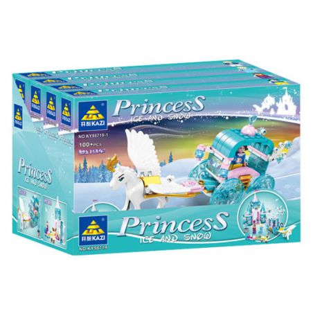 Kazi KY98719 98719 non  CÔNG CHÚA BĂNG TUYẾT 4 PHONG CÁCH bộ đồ chơi xếp lắp ráp ghép mô hình Girl Con Gái