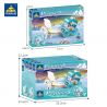Kazi KY98719 98719 non  CÔNG CHÚA BĂNG TUYẾT 4 PHONG CÁCH bộ đồ chơi xếp lắp ráp ghép mô hình Girl Con Gái
