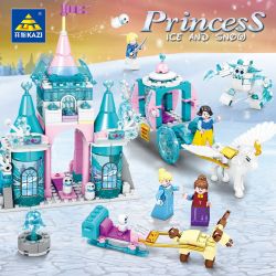 Kazi KY98719 98719 non  CÔNG CHÚA BĂNG TUYẾT 4 PHONG CÁCH bộ đồ chơi xếp lắp ráp ghép mô hình Girl Con Gái