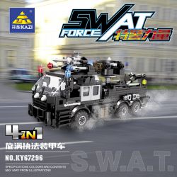 Kazi KY67296 67296 non  MÔ HÌNH LỰC LƯỢNG SWAT 8 bộ đồ chơi xếp lắp ráp ghép mô hình City Thành Phố