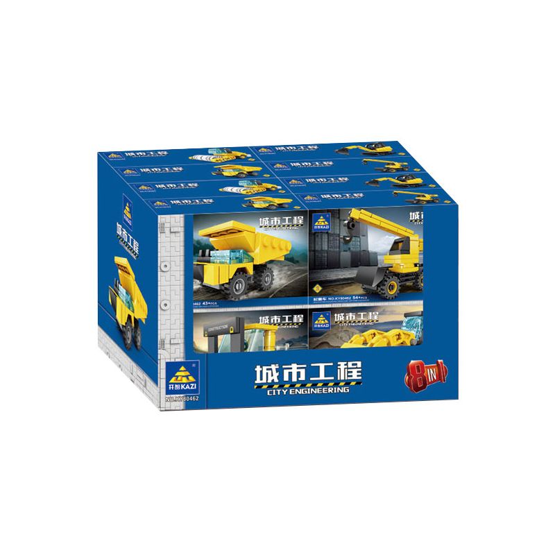 Kazi KY80462 80462 non Lego KỸ THUẬT ĐÔ THỊ 8 MÔ HÌNH bộ đồ chơi xếp lắp ráp ghép mô hình City Thành Phố