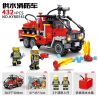 Kazi KY80541 80541 non  XE CỨU HỎA CẤP NƯỚC bộ đồ chơi xếp lắp ráp ghép mô hình City Thành Phố 432 khối