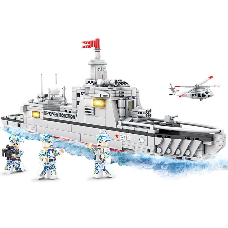 Kazi KY84121 84121 non  TÀU NAM XƯƠNG bộ đồ chơi xếp lắp ráp ghép mô hình Military Army Quân Sự Bộ Đội 378 khối