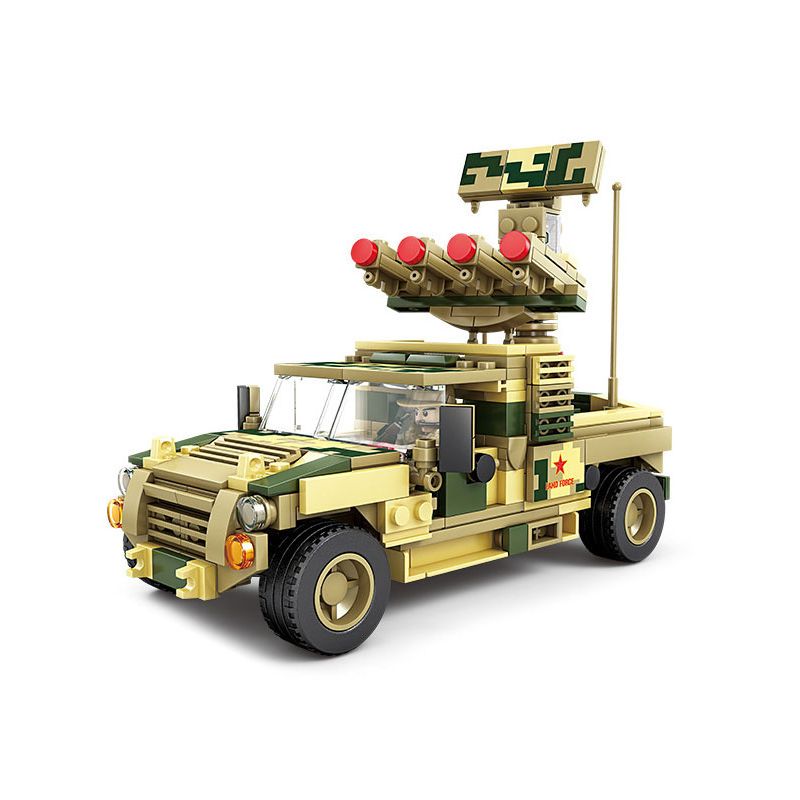 Kazi KY84119 84119 non Lego HỆ THỐNG TÊN LỬA PHÒNG KHÔNG HẠNG NHẸ YITIAN bộ đồ chơi xếp lắp ráp ghép mô hình Military Army Quân Sự Bộ Đội 440 khối