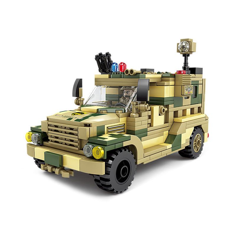 Kazi KY84118 84118 non  XE RÀ PHÁ BOM MÌN HẠNG NHẸ VP11 bộ đồ chơi xếp lắp ráp ghép mô hình Military Army Quân Sự Bộ Đội 377 khối