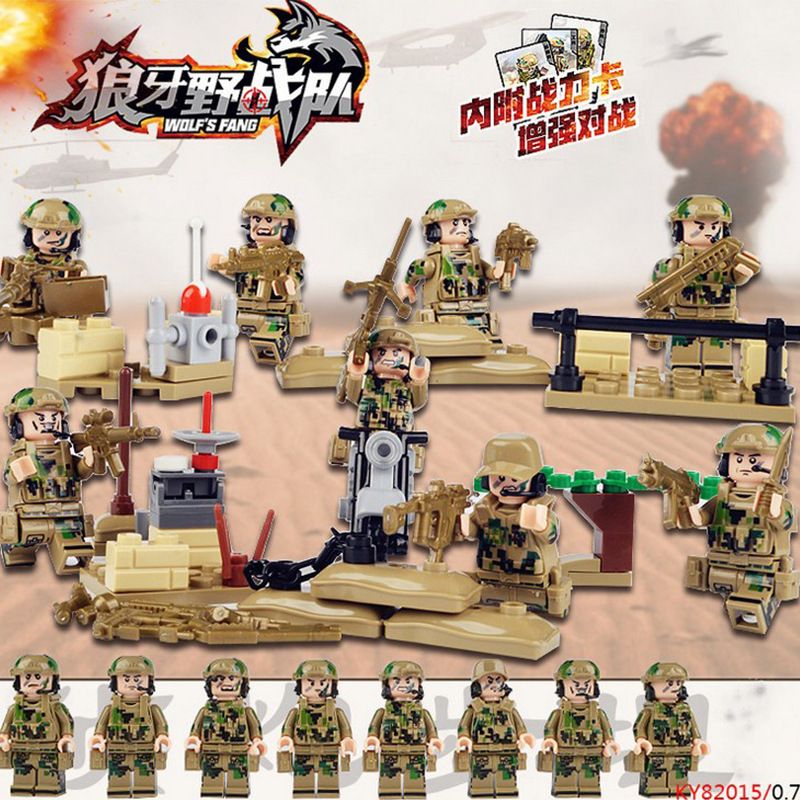 Kazi KY82015 82015 non  ĐỘI 8 TRƯỜNG LANGYA bộ đồ chơi xếp lắp ráp ghép mô hình Military Army Quân Sự Bộ Đội