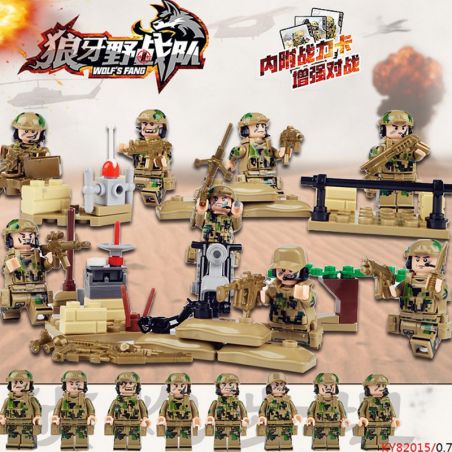 Kazi KY82015 82015 non  ĐỘI 8 TRƯỜNG LANGYA bộ đồ chơi xếp lắp ráp ghép mô hình Military Army Quân Sự Bộ Đội