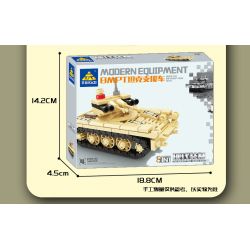 Kazi KY84122 84122 non  TRANG BỊ HIỆN ĐẠI XE BỌC THÉP RÀ PHÁ BOM MÌN BMR-3M 8 TỔ HỢP bộ đồ chơi xếp lắp ráp ghép mô hình Military Army Quân Sự Bộ Đội 1250 khối