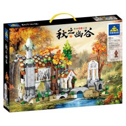 Kazi KY98732 98732 non  THUNG LŨNG MÙA bộ đồ chơi xếp lắp ráp ghép mô hình 680 khối