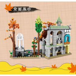 Kazi KY98732 98732 non  THUNG LŨNG MÙA bộ đồ chơi xếp lắp ráp ghép mô hình 680 khối