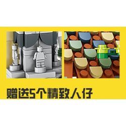 Kazi KY98732 98732 non  THUNG LŨNG MÙA bộ đồ chơi xếp lắp ráp ghép mô hình 680 khối