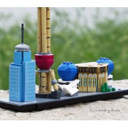 Kazi KY98731 98731 non  ẤN TƯỢNG THÀNH PHỐ BẾN THƯỢNG HẢI QUYẾN RŨ bộ đồ chơi xếp lắp ráp ghép mô hình Architecture Công Trình Kiến Trúc 457 khối