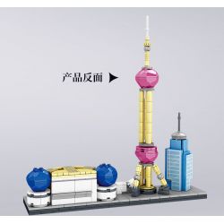 Kazi KY98731 98731 non  ẤN TƯỢNG THÀNH PHỐ BẾN THƯỢNG HẢI QUYẾN RŨ bộ đồ chơi xếp lắp ráp ghép mô hình Architecture Công Trình Kiến Trúc 457 khối