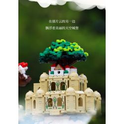 Kazi KY98730 98730 non  LÂU ĐÀI TRÊN BẦU TRỜI bộ đồ chơi xếp lắp ráp ghép mô hình 556 khối