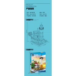 Kazi KY98729 98729 non  NGỌN HẢI ĐĂNG MŨI BIỂN bộ đồ chơi xếp lắp ráp ghép mô hình SUNSET GLOW 516 khối