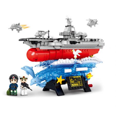 SEMBO 208025 non  MỘT QUỐC GIA HÙNG MẠNH PHIÊN BẢN CỦA TÀU PHÚC KIẾN bộ đồ chơi xếp lắp ráp ghép mô hình 779 khối