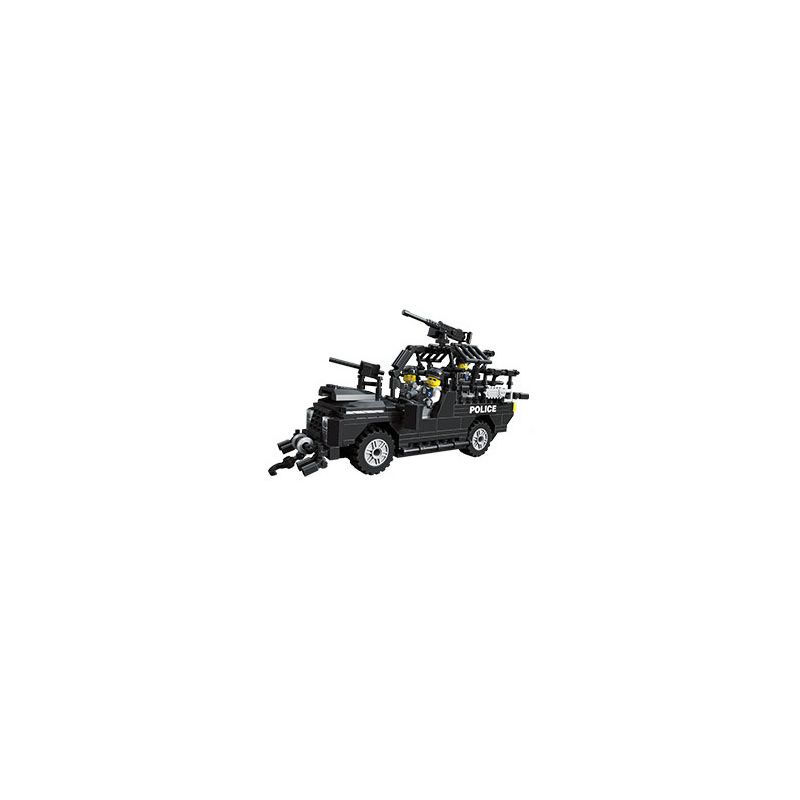 JIESTAR 20044 non Lego SWAT FLYING TIGERS XE TRINH SÁT HẠNG NHẸ bộ đồ chơi xếp lắp ráp ghép mô hình City RECONNAISSANCE Thành Phố 320 khối