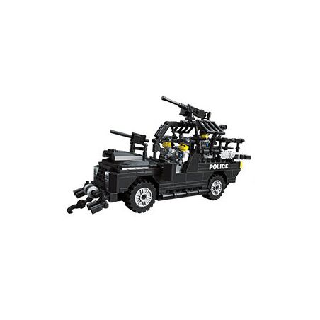 JIESTAR 20044 non  SWAT FLYING TIGERS XE TRINH SÁT HẠNG NHẸ bộ đồ chơi xếp lắp ráp ghép mô hình City RECONNAISSANCE Thành Phố 320 khối