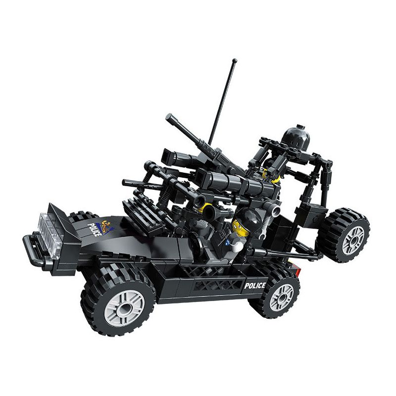 JIESTAR 20043 non Lego SWAT FLYING TIGERS XE TẤN CÔNG SA MẠC bộ đồ chơi xếp lắp ráp ghép mô hình City THE RAIDER BUGGY Thành Phố 266 khối