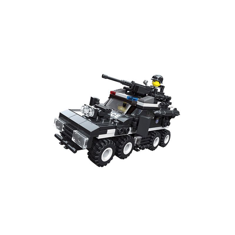 JIESTAR 20042 non Lego SWAT FLYING TIGERS XE TÊN LỬA BỌC THÉP bộ đồ chơi xếp lắp ráp ghép mô hình City MISSILE CAR Thành Phố 219 khối