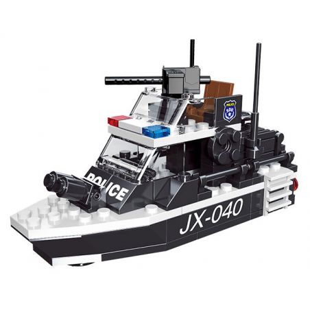 JIESTAR 20040 non  SWAT FLYING TIGERS THUYỀN CHIẾN ĐẤU DƯỚI NƯỚC bộ đồ chơi xếp lắp ráp ghép mô hình City COMBAT CRAFT Thành Phố 136 khối