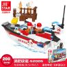 JIESTAR 52005 non  THÀNH PHỐ VŨ TRỤ THUYỀN CỨU HỎA bộ đồ chơi xếp lắp ráp ghép mô hình City 200 khối