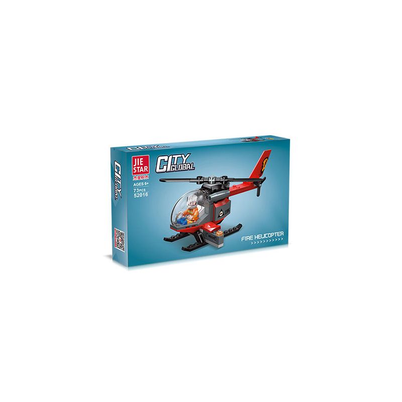 JIESTAR 52016 non  XE CỨU HỎA THÀNH PHỐ TOÀN CẦU TRỰC THĂNG bộ đồ chơi xếp lắp ráp ghép mô hình City URBAN FIRE ENGINE 73 khối