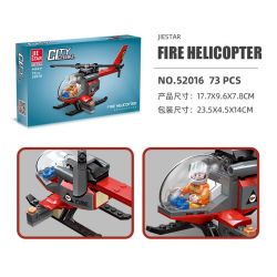 JIESTAR 52016 non  XE CỨU HỎA THÀNH PHỐ TOÀN CẦU TRỰC THĂNG bộ đồ chơi xếp lắp ráp ghép mô hình City URBAN FIRE ENGINE 73 khối