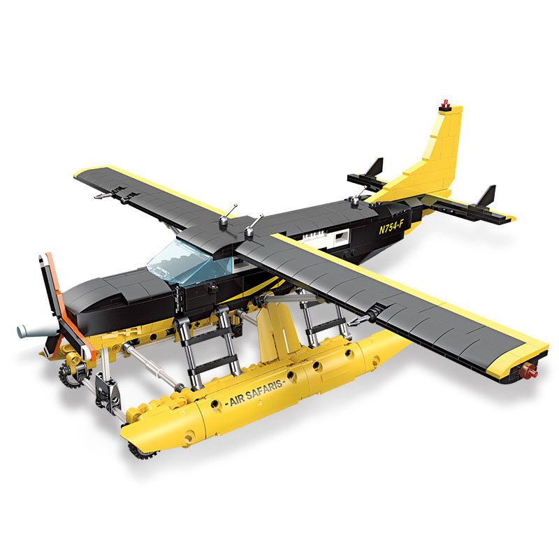 JIESTAR 58007 non  MÁY BAY HẠNG NHẸ ĐA NĂNG CÁNH QUẠT MỘT ĐỘNG CƠ CESSNA 208 bộ đồ chơi xếp lắp ráp ghép mô hình  Kỹ Thuật Công Nghệ Cao Mô Hình Phương Tiện 738 khối