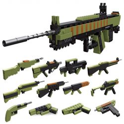 JIESTAR 92409 non  GUNFIRE GLORY SÚNG TRƯỜNG TẬP HỢP LOẠI 88 12 TỔ bộ đồ chơi xếp lắp ráp ghép mô hình 441 khối