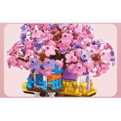 JIESTAR 58026 non  NGÔI NHÀ TRÊN CÂY LÃNG MẠN bộ đồ chơi xếp lắp ráp ghép mô hình Girl Con Gái 628 khối