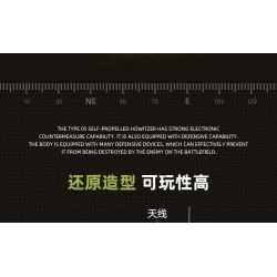 JIESTAR 61063 non  PHÁO TỰ HÀNH TYPE 05 bộ đồ chơi xếp lắp ráp ghép mô hình Military Army TYPE 05 SELF-PROPELLD HOWITZER Quân Sự Bộ Đội 361 khối