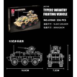 JIESTAR 61060 non  XE CHIẾN ĐẤU BỘ BINH KIỂU 92 bộ đồ chơi xếp lắp ráp ghép mô hình Military Army TYPE 92 INFANTRY FIGHTING VEHICLE Quân Sự Bộ Đội 336 khối