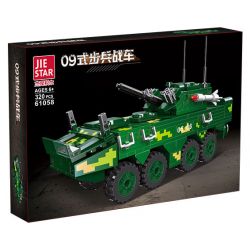 JIESTAR 61058 non  XE CHIẾN ĐẤU BỘ BINH LOẠI 09 BÁNH 8X8 bộ đồ chơi xếp lắp ráp ghép mô hình Military Army TYPE 09 INFANTRY FIGHTING VEHICLE Quân Sự Bộ Đội 320 khối