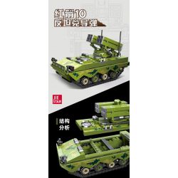 JIESTAR 61061 non  TÊN LỬA CHỐNG TĂNG RED ARROW 10 bộ đồ chơi xếp lắp ráp ghép mô hình Military Army HJ-10 ANTI-TANK MISSILE Quân Sự Bộ Đội 357 khối