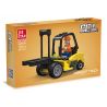 JIESTAR 51016 non  PHƯƠNG TIỆN KỸ THUẬT CỦA UNIVERSAL CITY XE NÂNG bộ đồ chơi xếp lắp ráp ghép mô hình MACHINESHOP TRUCK FORKLIFT Thành Phố 106 khối