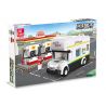 JIESTAR 55005 non  THÀNH PHỐ TOÀN CẦU CAMPERVAN bộ đồ chơi xếp lắp ráp ghép mô hình City GLOBAL CITY CAMPERS 337 khối