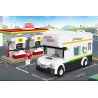 JIESTAR 55005 non  THÀNH PHỐ TOÀN CẦU CAMPERVAN bộ đồ chơi xếp lắp ráp ghép mô hình City GLOBAL CITY CAMPERS 337 khối