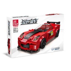 JIESTAR 92335 non  ĐUA NHỰA ĐƯỜNG CORVETTE C7 Z06 bộ đồ chơi xếp lắp ráp ghép mô hình Racers Đua Tốc Độ 304 khối