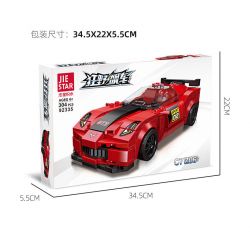 JIESTAR 92335 non  ĐUA NHỰA ĐƯỜNG CORVETTE C7 Z06 bộ đồ chơi xếp lắp ráp ghép mô hình Racers Đua Tốc Độ 304 khối