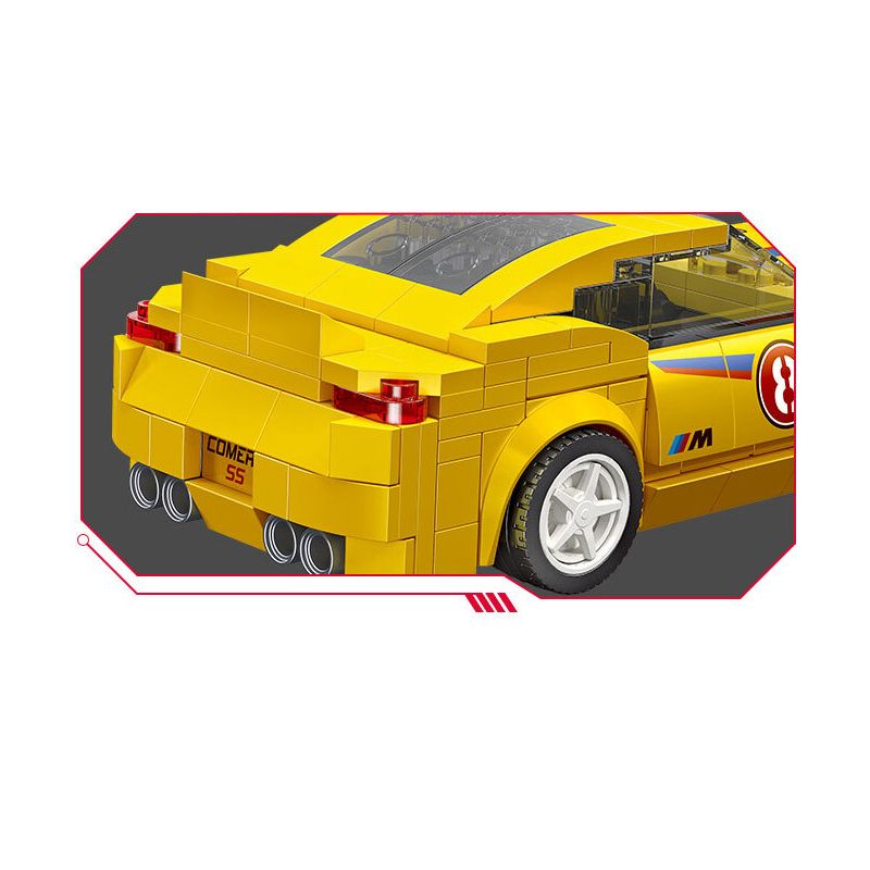 JIESTAR 92334 non  NHỰA ĐƯỜNG CHEVROLET CAMARO SS bộ đồ chơi xếp lắp ráp ghép mô hình Racers Đua Tốc Độ 292 khối