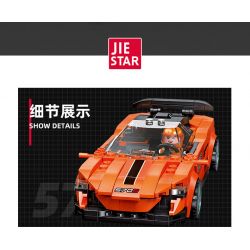 JIESTAR 92332 non  ĐƯỜNG NHỰA MCLAREN 570S bộ đồ chơi xếp lắp ráp ghép mô hình Racers Đua Tốc Độ 288 khối
