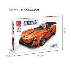 JIESTAR 92332 non  ĐƯỜNG NHỰA MCLAREN 570S bộ đồ chơi xếp lắp ráp ghép mô hình Racers Đua Tốc Độ 288 khối